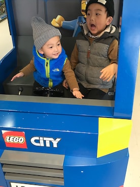 「5歳」｜「アイテム（ダウンベスト）」を使った、☆2boys☆さん（キッズ・90cm）の冬コーディネート