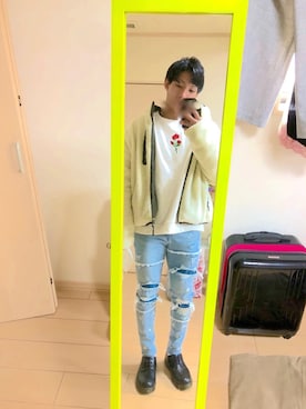 「MinoriTY（マイノリティ）のアイテム（ブルゾン）」を使った、れんれんさん（メンズ・168cm）の冬コーディネート