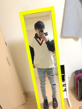 「CLOUD（クラウド）のアイテム」を使った、れんれんさん（メンズ・168cm）の冬コーディネート