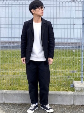 「FRANK LEDER（フランクリーダー）のアイテム（ジャケット/アウター）」を使った、okamoさん（メンズ・176cm）の冬コーディネート