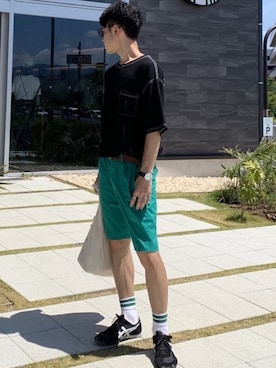 てぃーりくさん（メンズ・170cm）の夏コーディネート