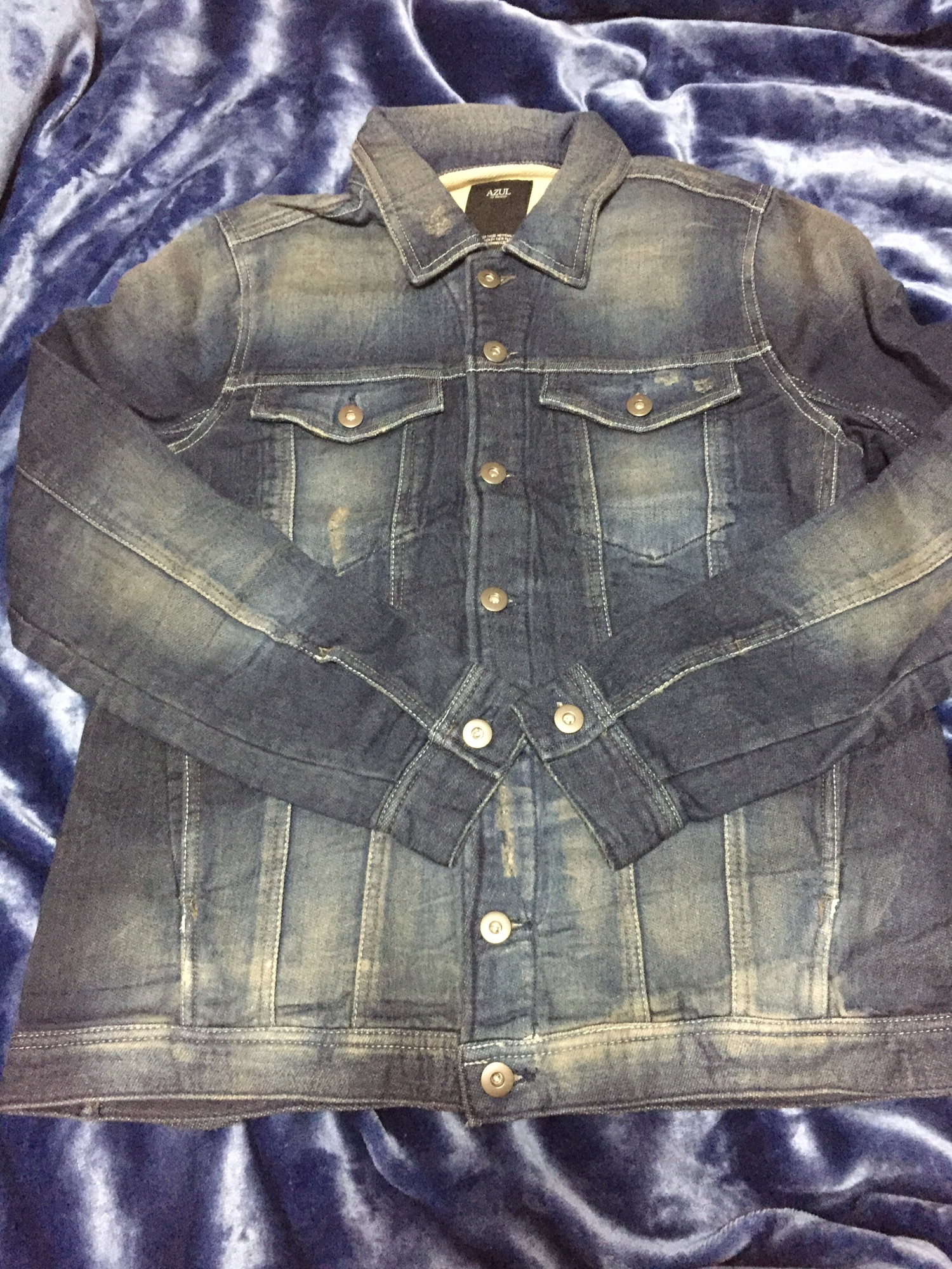 「AZUL by moussy（アズールバイマウジー）のアイテム（デニムジャケット）」を使った、silver925さん（メンズ・171cm）の秋コーディネート