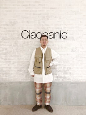 「CIAOPANIC（チャオパニック）のアイテム（その他アウター）」を使った、takayaikedaさん（メンズ・167cm）の春コーディネート