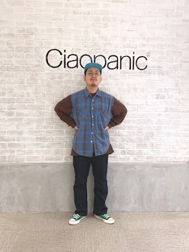 「BIG MAC（ビッグマック）のアイテム（パンツ）」を使った、takayaikedaさん（メンズ・167cm）の秋コーディネート