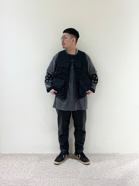 「WEYEP（ウィエップ）のアイテム」を使った、takayaikedaさん（メンズ・167cm）の春コーディネート