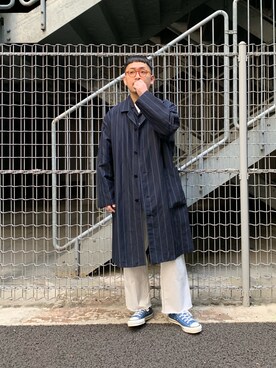 「CIAOPANIC（チャオパニック）のアイテム（その他アウター）」を使った、takayaikedaさん（メンズ・167cm）の春コーディネート