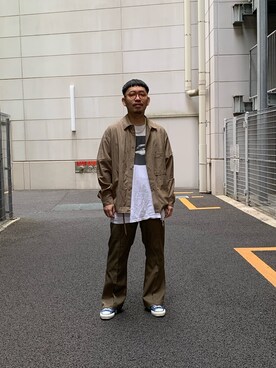 「So_lemn（ソレム）のアイテム」を使った、takayaikedaさん（メンズ・167cm）の春コーディネート