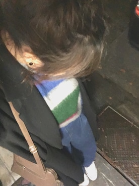 「SEVENDAYS=SUNDAY（セブンデイズサンデイ）のアイテム（アクセサリー）」を使った、くまさんさん（レディース・154cm）の冬コーディネート