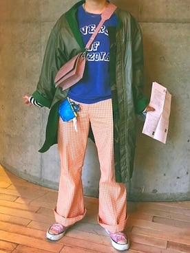 「Khaju（カージュ）のアイテム」を使った、87さん（レディース・153cm）の夏コーディネート