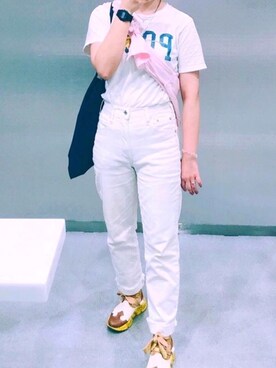 「the POOL aoyama（ザプールアオヤマ）のアイテム」を使った、87さん（レディース・153cm）の夏コーディネート