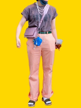 「Khaju（カージュ）のアイテム」を使った、87さん（レディース・153cm）の夏コーディネート