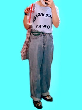 「A land（エーランド）のアイテム」を使った、87さん（レディース・153cm）の夏コーディネート