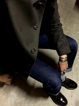 「MACKINTOSH」｜「アイテム（アクセサリー）」を使った、M-Sさん（メンズ・173cm）の冬コーディネート