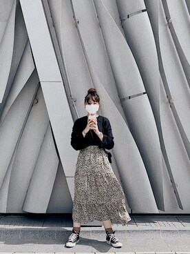 「H&M（エイチ・アンド・エム）のアイテム（スカート）」を使った、LOUさん（レディース・160cm）の夏コーディネート