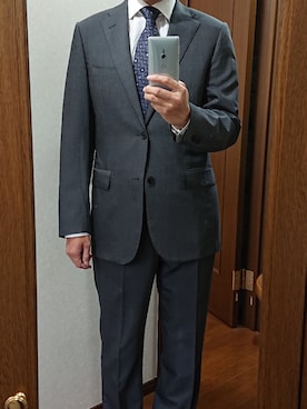 「アイテム（スーツセット）」を使った、corneliani manさん（メンズ・178cm・40代）の春コーディネート