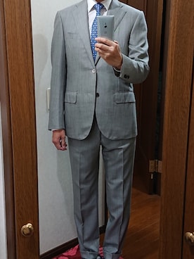 「アイテム（スーツセット）」を使った、corneliani manさん（メンズ・178cm・40代）の春コーディネート