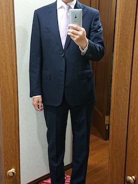 「アイテム（スーツセット）」を使った、corneliani manさん（メンズ・178cm・40代）の春コーディネート