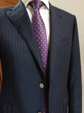 「アイテム（スーツセット）」を使った、corneliani manさん（メンズ・178cm・40代）の春コーディネート