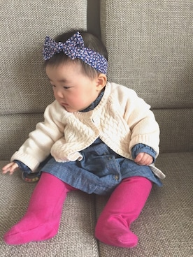 「niva（ニヴァ）のアイテム」を使った、RYOnさん（キッズ・70cm）の春コーディネート