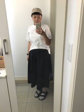 「30代」｜「アイテム（ソックス/靴下）」を使った、つむぎさん（レディース・163cm）の夏コーディネート