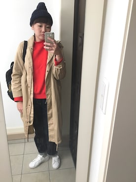 「reca（レカ）のアイテム（帽子）」を使った、つむぎさん（レディース・163cm）の秋コーディネート