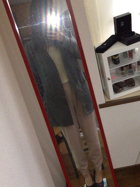 「CECIL McBEE（セシルマクビー）のアイテム（チェスターコート）」を使った、Mstyleさん（レディース・158cm）の冬コーディネート
