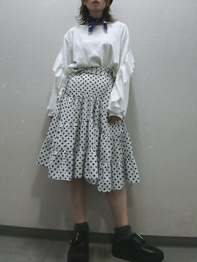 「BellyButton（ベリーボタン）のアイテム」を使った、はちこ。さん（レディース・158cm）の秋コーディネート
