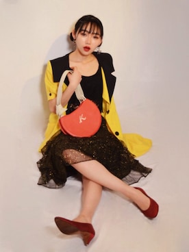 「SPINNS(スピンズ)のアイテム(キャミソール)」を使った、miSumiさん(レディース・158cm)の冬コーディネート