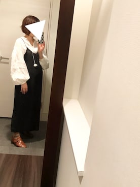 「白黒」｜「アイテム（サロペット/オーバーオール）」を使った、mamamakさん（レディース・151cm）の春コーディネート
