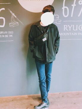 「RAGEBLUE（レイジブルー）のアイテム（その他アウター）」を使った、安良々部さん（メンズ・170cm）の秋コーディネート