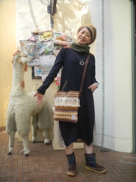 「チャイハネ（チャイハネ）のアイテム（バッグ）」を使った、ゆかりさん（レディース・161cm）の春コーディネート