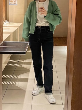 「JACK PURCELL（ジャックパーセル）の【converse】JACK PURCEL（スニーカー）」を使った、きみさん（レディース・165cm）の春コーディネート
