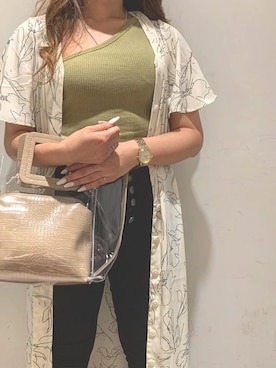 「SpRay（スプレイ）のアイテム（パンツ）」を使った、SpRay船橋店さん（レディース・160cm）の夏コーディネート