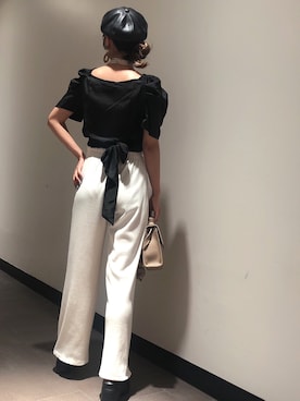 「SpRay（スプレイ）のアイテム（パンツ）」を使った、SpRay船橋店さん（レディース・156cm）の夏コーディネート