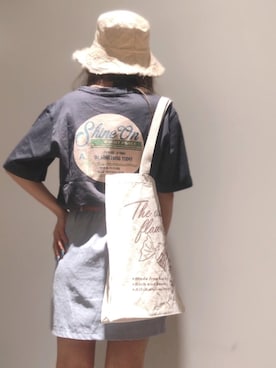 「SpRay（スプレイ）のアイテム（帽子）」を使った、SpRay船橋店さん（レディース・153cm）の夏コーディネート