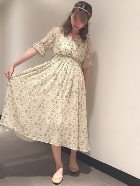 「SpRay（スプレイ）のアイテム（ワンピース/ドレス）」を使った、SpRay船橋店さん（レディース・170cm）の夏コーディネート