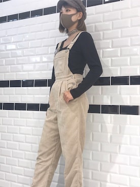 「SpRay（スプレイ）のアイテム（オールインワン・サロペット）」を使った、SpRay船橋店さん（レディース・160cm）の秋コーディネート
