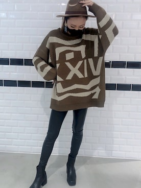 「SpRay（スプレイ）のアイテム（ブーツ）」を使った、SpRay船橋店さん（レディース・155cm）の冬コーディネート