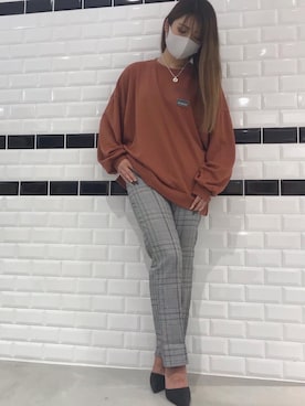 「SpRay（スプレイ）のアイテム（パンツ）」を使った、SpRay船橋店さん（レディース・160cm）の秋コーディネート