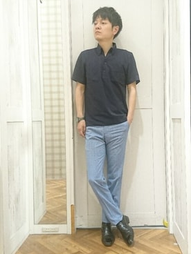 「クールビズ」｜0493psfaさん（メンズ・171cm）の夏コーディネート