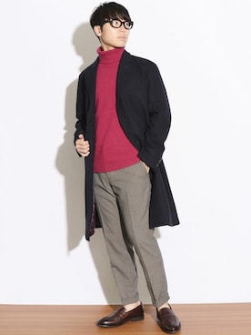 「COMME　CA COMMUNE（コムサコミューン）のアイテム」を使った、COMME CA ISM [MENS]さん（メンズ・173cm）の冬コーディネート