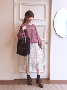 ハイネックプリーツワンピ のコーディネート一覧 Wear