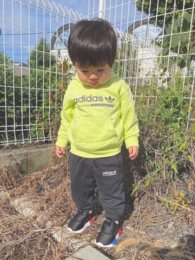 「キッズファッション」｜「アイテム（ジャージ）」を使った、KotaMashi6さん（キッズ・80cm）の秋コーディネート