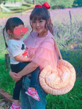 「BEAMS（ビームス）のアイテム（その他トップス）」を使った、カニちゃんさん（レディース・147cm）の夏コーディネート