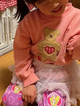 「MIKI HOUSE（ミキハウス）のアイテム（スウェット）」を使った、カニちゃんさん（レディース・147cm）の冬コーディネート