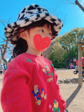 「MIKI HOUSE（ミキハウス）のアイテム（スウェット）」を使った、カニちゃんさん（レディース・147cm）の冬コーディネート