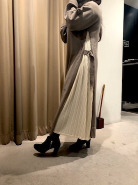「プリーツ」｜m.さん（レディース・153cm）の秋コーディネート