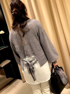 「INTERPLANET（インタープラネット）のアイテム」を使った、m.さん（レディース・153cm）の冬コーディネート