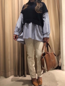 m.さん（レディース・153cm）の冬コーディネート