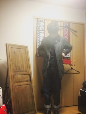 「DANTON（ダントン）のアイテム（デニムパンツ）」を使った、たすくさん（メンズ・177cm）の春コーディネート
